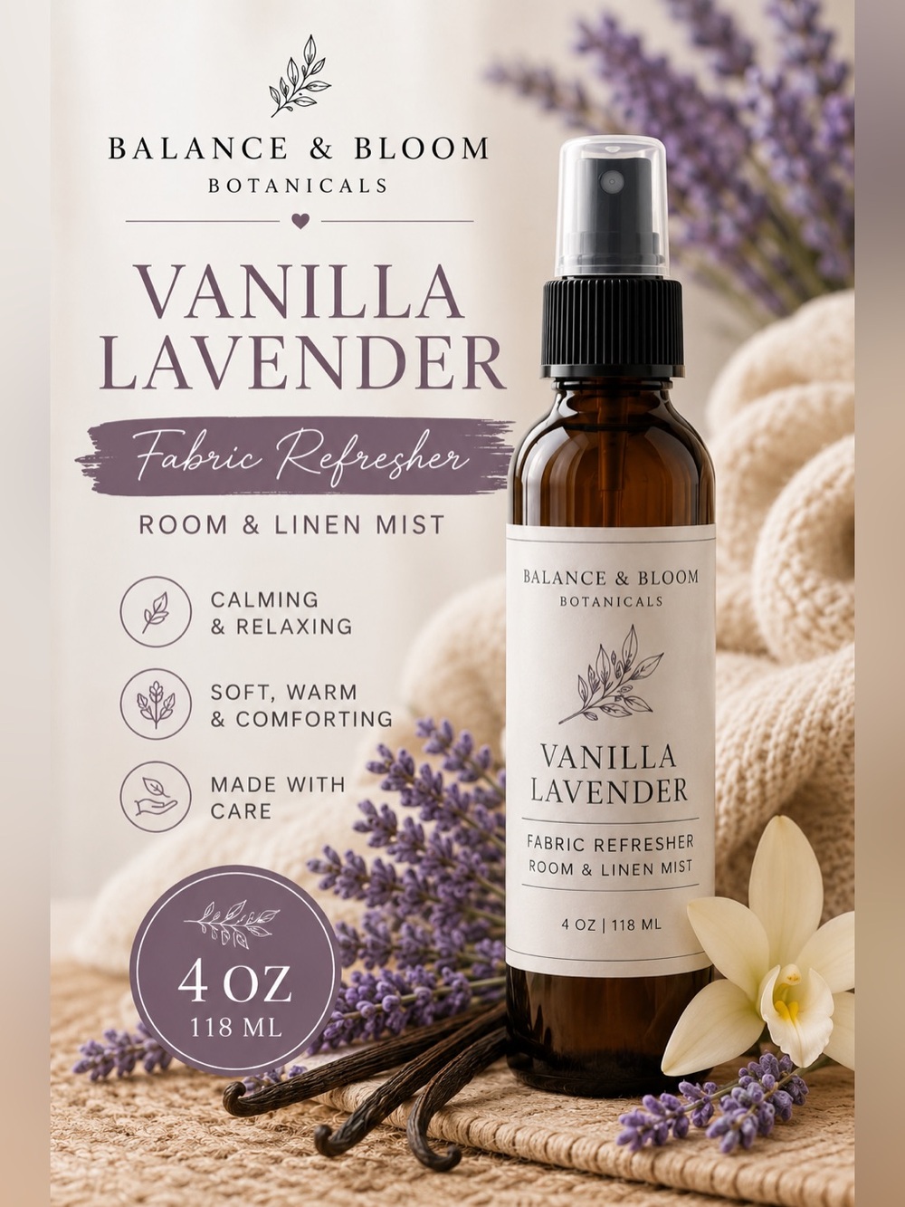 Fabric Refresher | Lavender Vanilla | 4oz